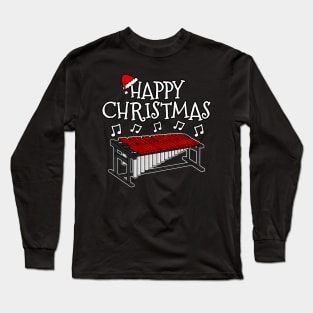 Christmas Marimba Marimbist Music Teacher Xmas 2022 Long Sleeve T-Shirt